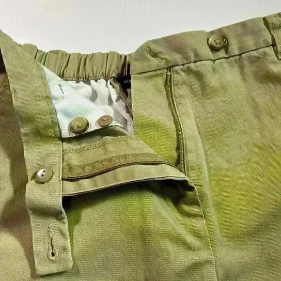 Lands End Shorts Girls Size 10 Plus Beige High Rise Adjustable Waist Cotton Poly - Picture 6 of 11